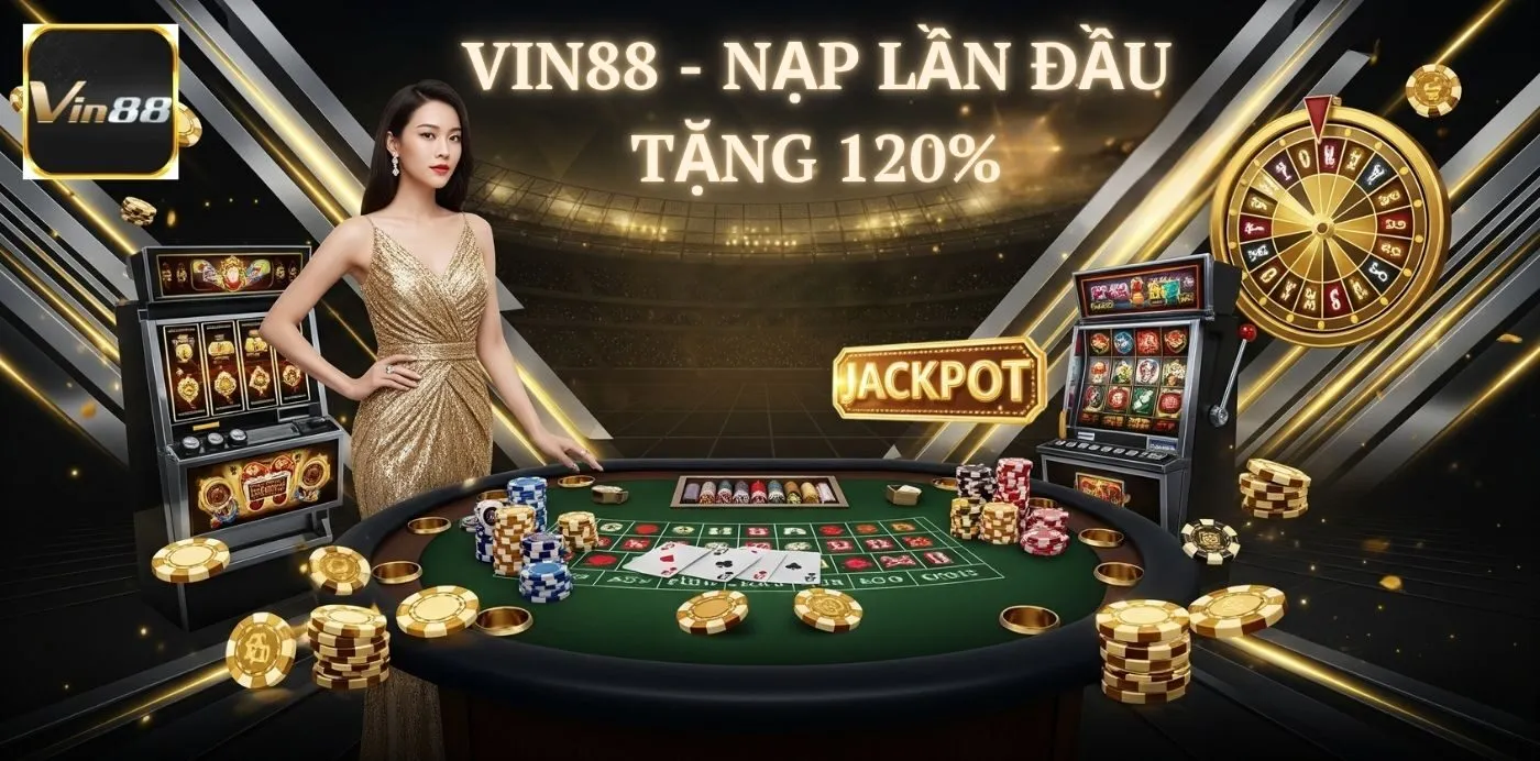 Vin88 120% thưởng nạp lần đầu