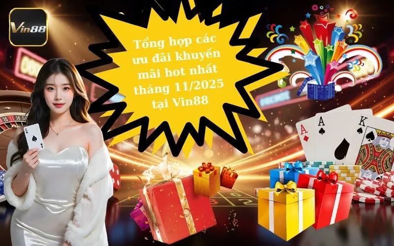 Tổng hợp các ưu đãi khuyến mãi hot nhất tháng 11-2025 tại-Vin88