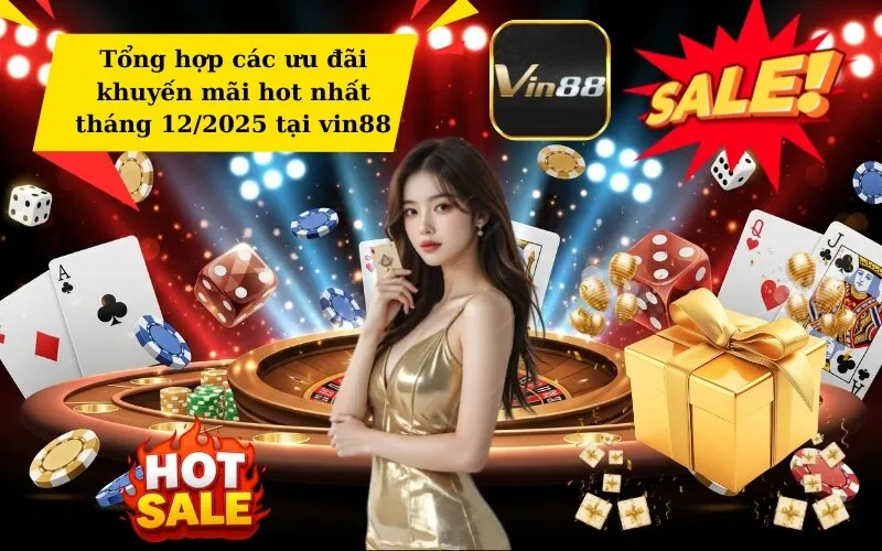 Tổng hợp các ưu đãi khuyến mãi hot nhất tháng 12/2025 tại vin88